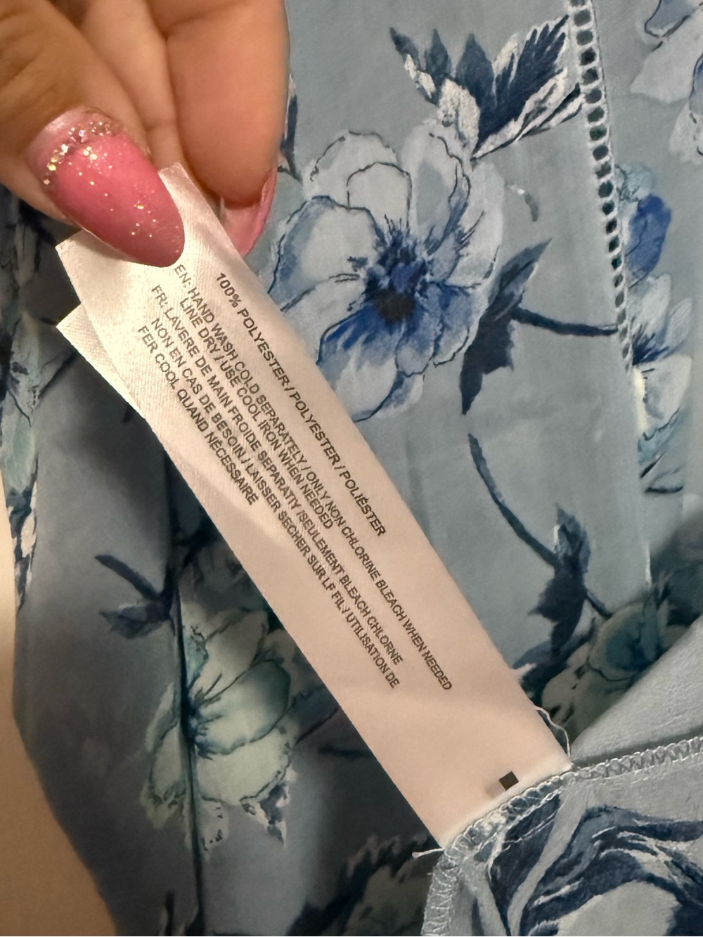 Band of Gypsies oversized Light Blue Floral Kimono Duster - Picture 6 of 6